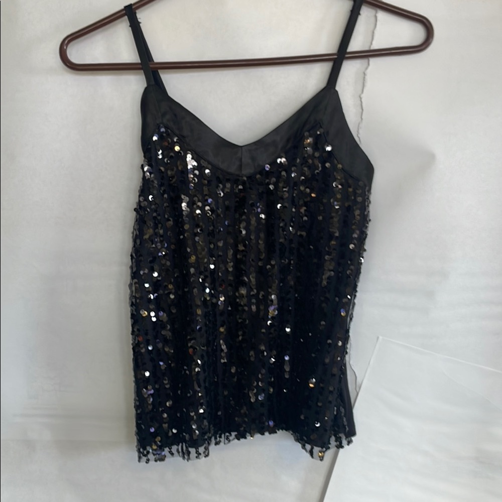 Black Sequin Women's Top